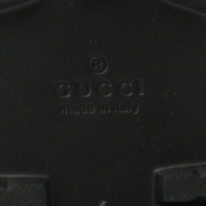 Gucci Rubber Web Mens Lug Sole Slide Sandals 6 Black Green Red 6 of 7