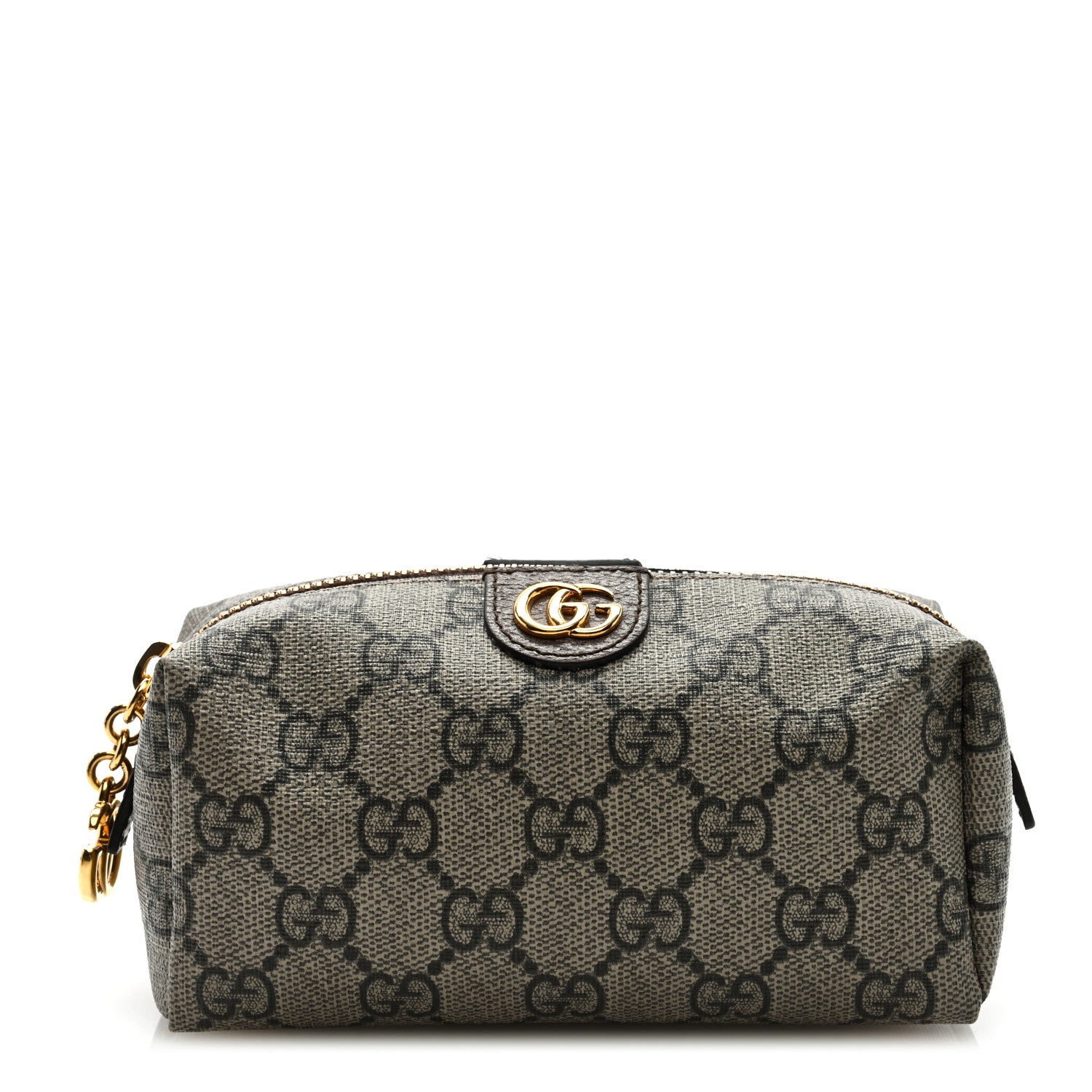 Gucci Soft GG Supreme Monogram Calfskin Small Ophidia Cosmetic Case Beige Ebony New Acero 1 of 7