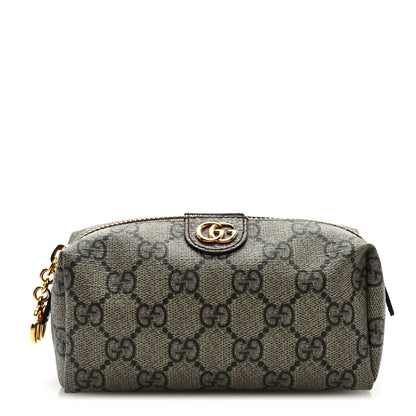 Gucci Soft GG Supreme Monogram Calfskin Small Ophidia Cosmetic Case Beige Ebony New Acero 1 of 7