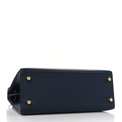 Hermes Epsom Kelly Sellier 25 Bleu Indigo 4 of 10