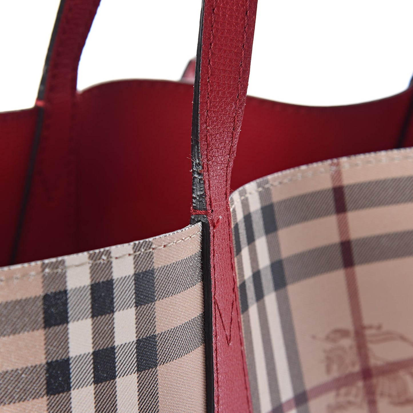 Haymarket Check Reversible Tote Red