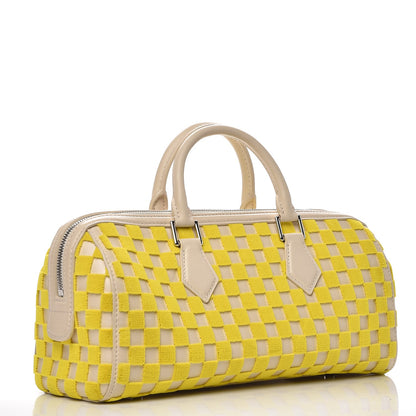 Louis Vuitton Damier Cubic Speedy East West Yellow 3 of 7