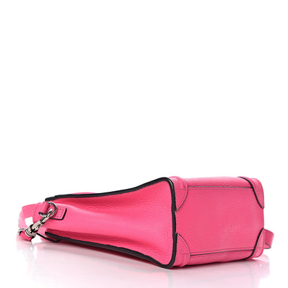 Celine Drummed Calfskin Nano Luggage Fluo Pink 4 of 14