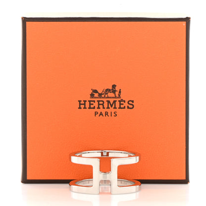 Hermes Palladium H en Rond Scarf Ring 5 of 5