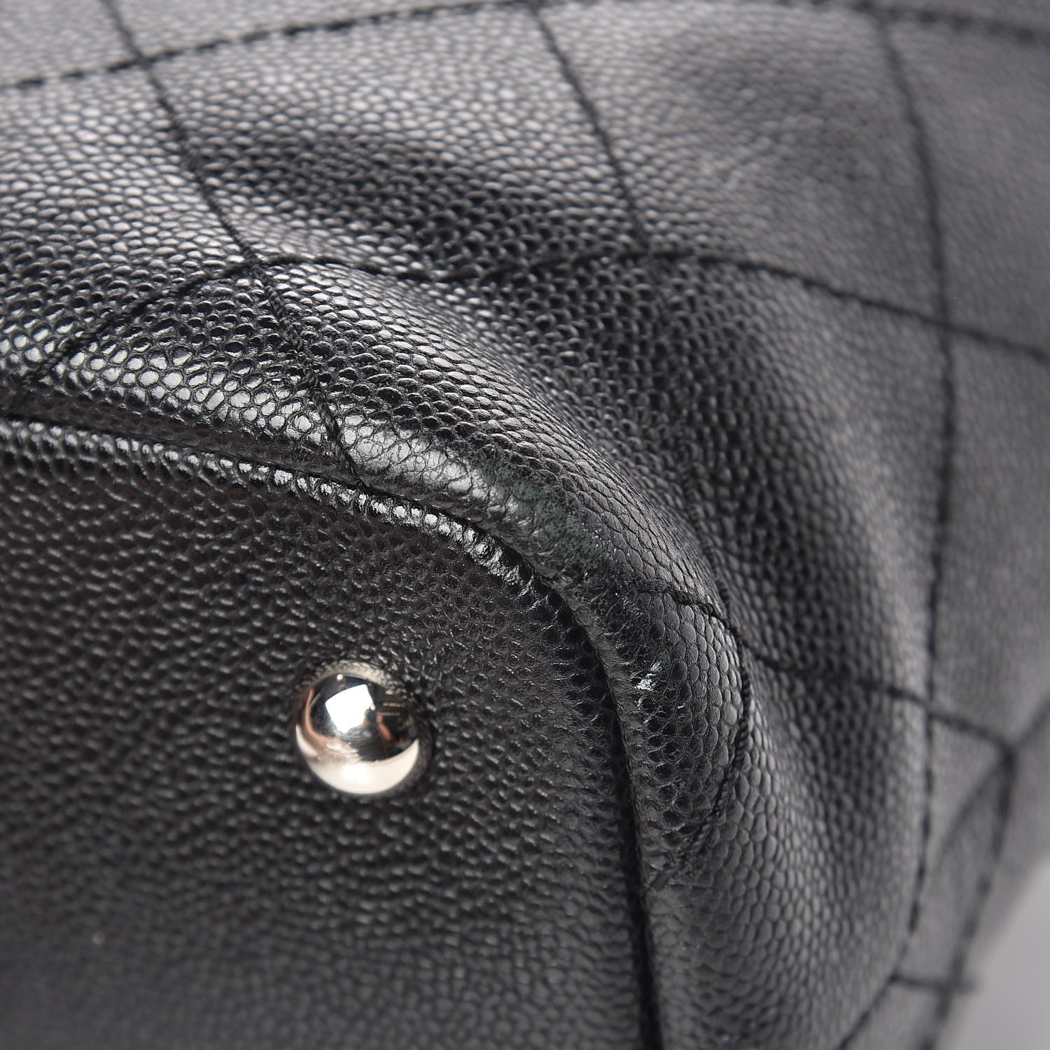 Chanel Grained Calfskin Shopping Fever Tote Black 12 of 21