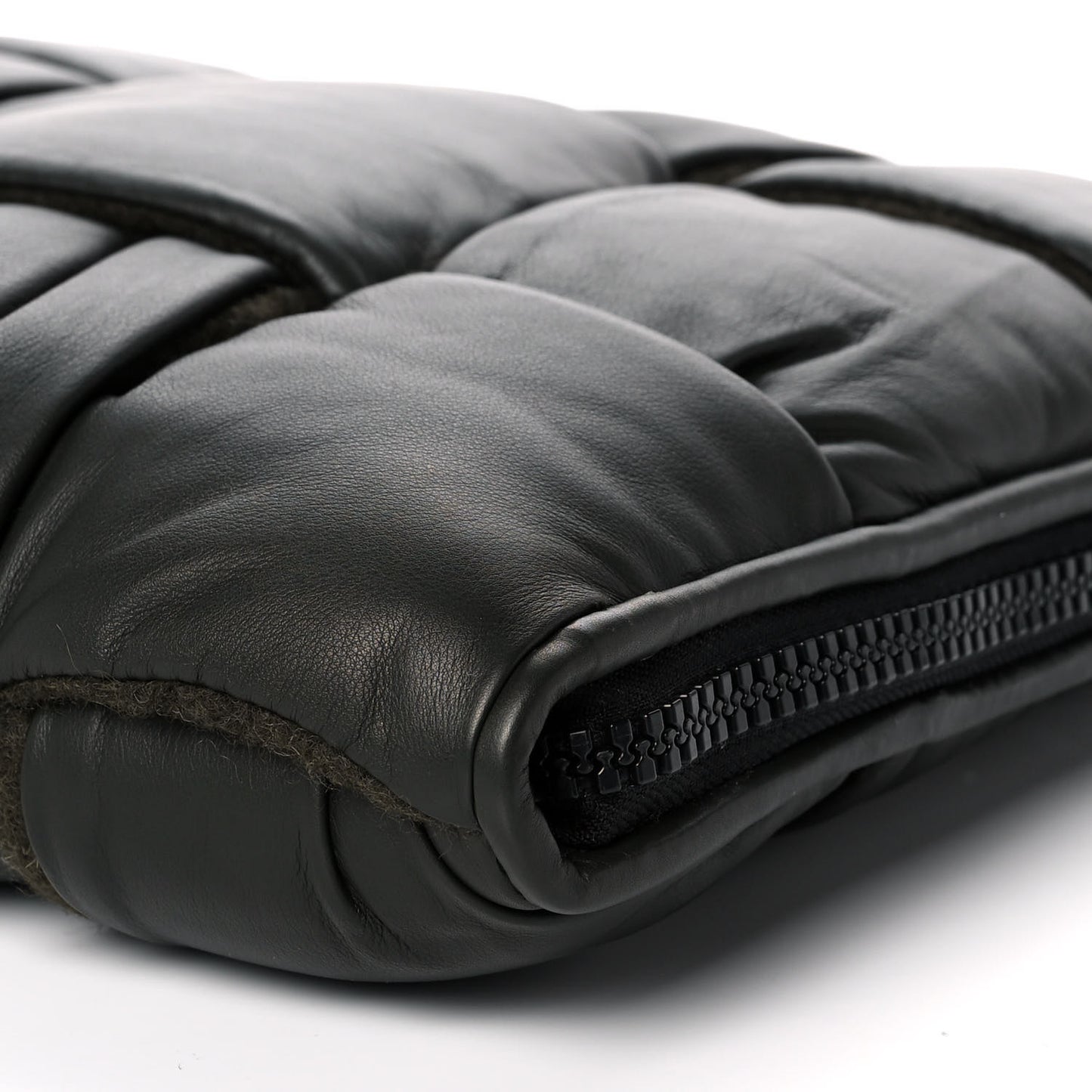 Calfskin Maxi Intrecciato Puffy Laptop Pouch Camping
