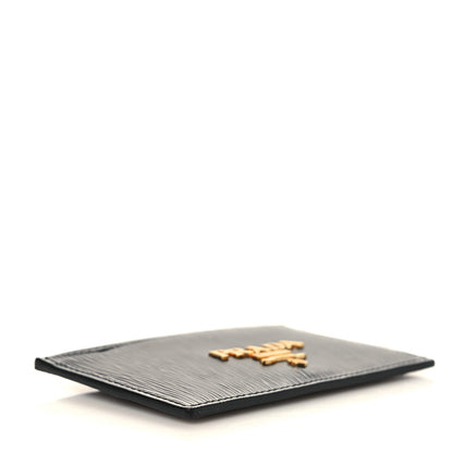 Prada Vitello Move Metal Card Case Black 4 of 6