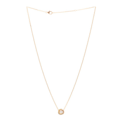Cartier 18K Pink White Yellow Gold Diamond Trinity De Cartier Pendant Necklace 3 of 4