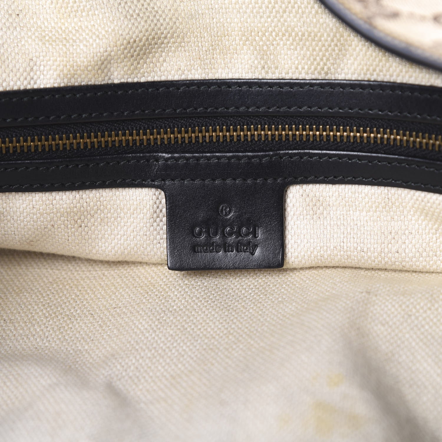 Gucci Monogram Medium Patti Stud Hobo Black 5 of 12
