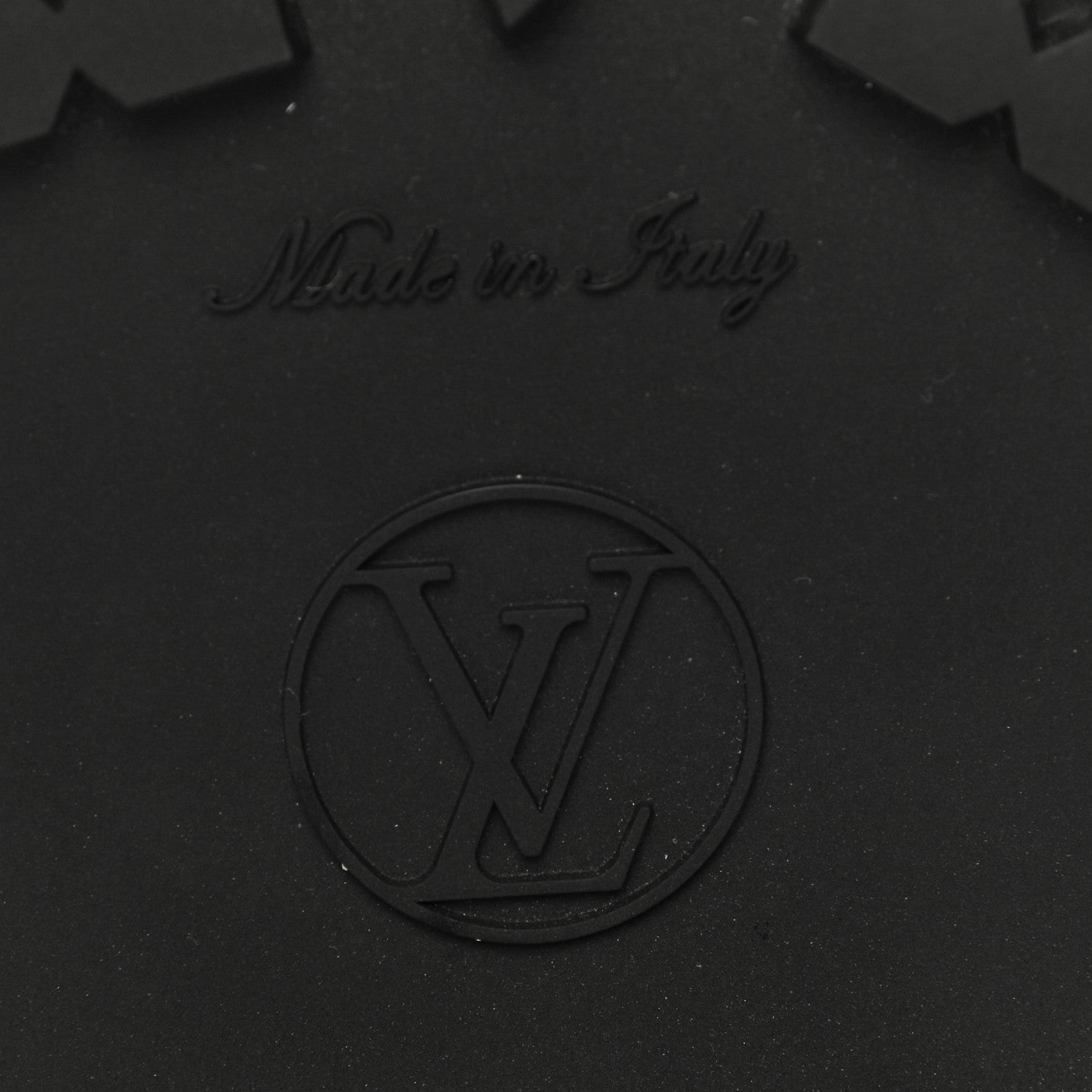 Louis Vuitton Rubber Embossed Monogram Drops Flat Half Boots 41 Black 9 of 10