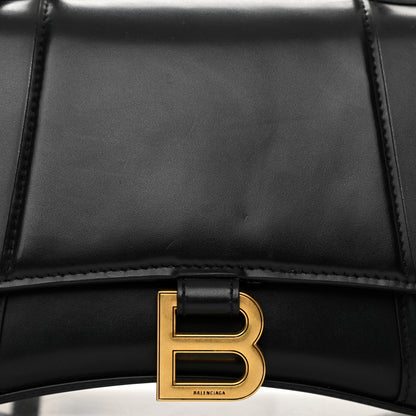 Balenciaga Shiny Box Calfskin Small Hourglass Top Handle Bag Black 7 of 10