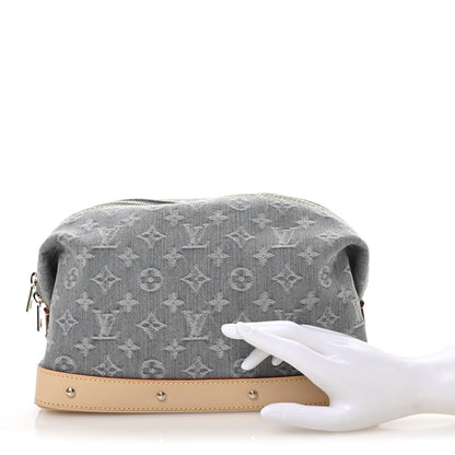 Louis Vuitton Monogram Denim Cosmetic Pouch GM Cloudy Cloudy Grey 2 of 7