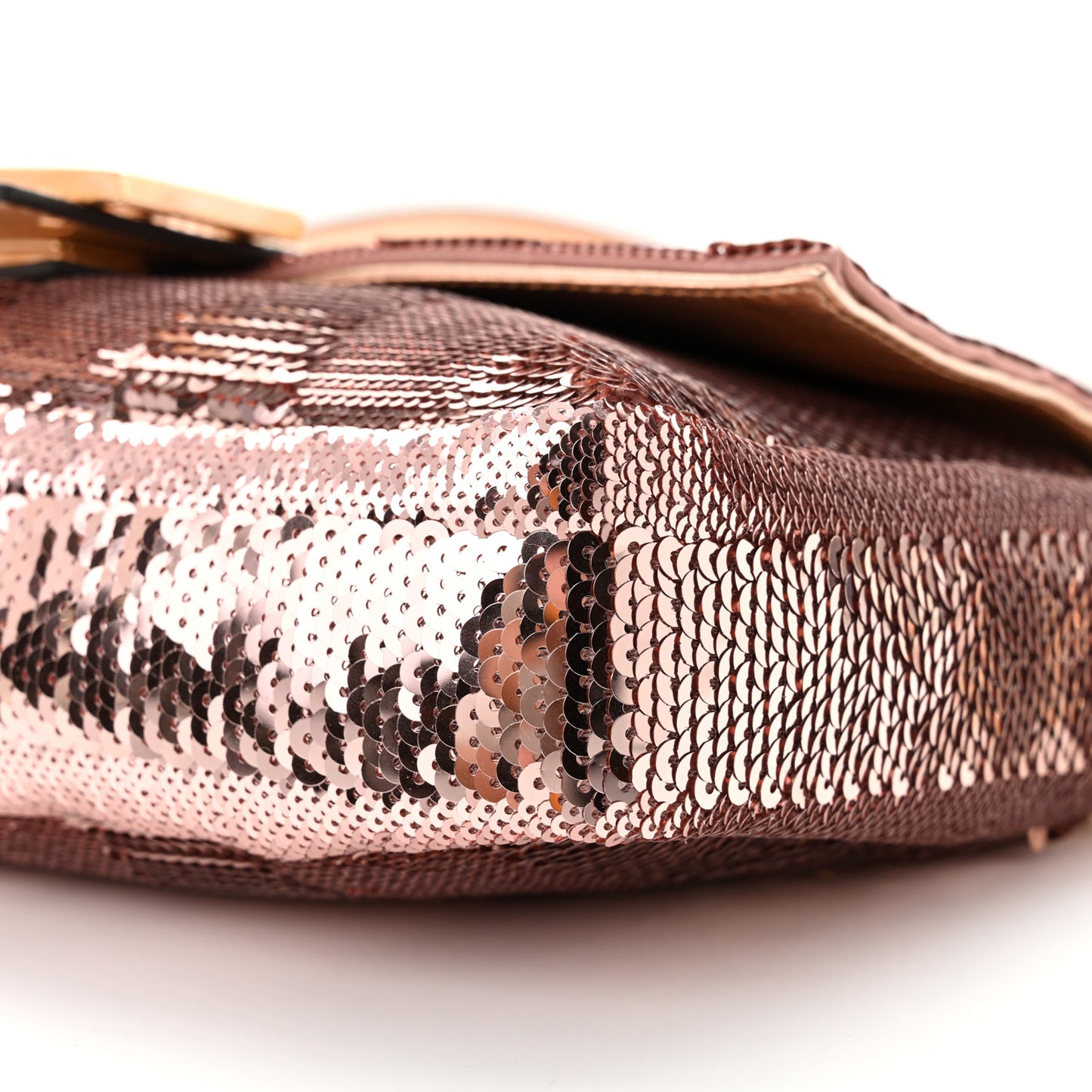 Sequin Metallic Nappa Pequin Baguette Rame