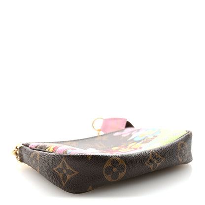 Louis Vuitton Monogram 2021 Christmas Animation Japanese Garden Mini Pochette Accessories Wisteria Pink 4 of 10