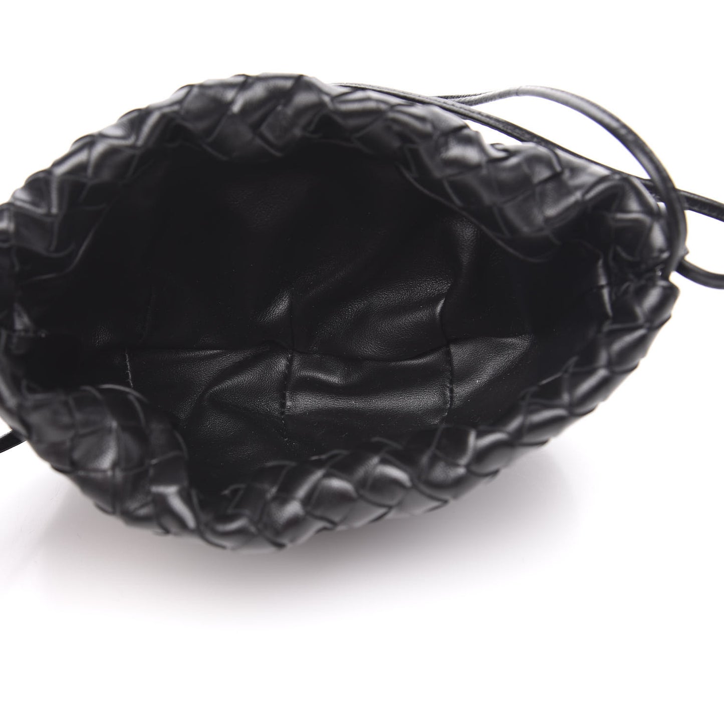 Nappa Intrecciato Mini Bulb Black