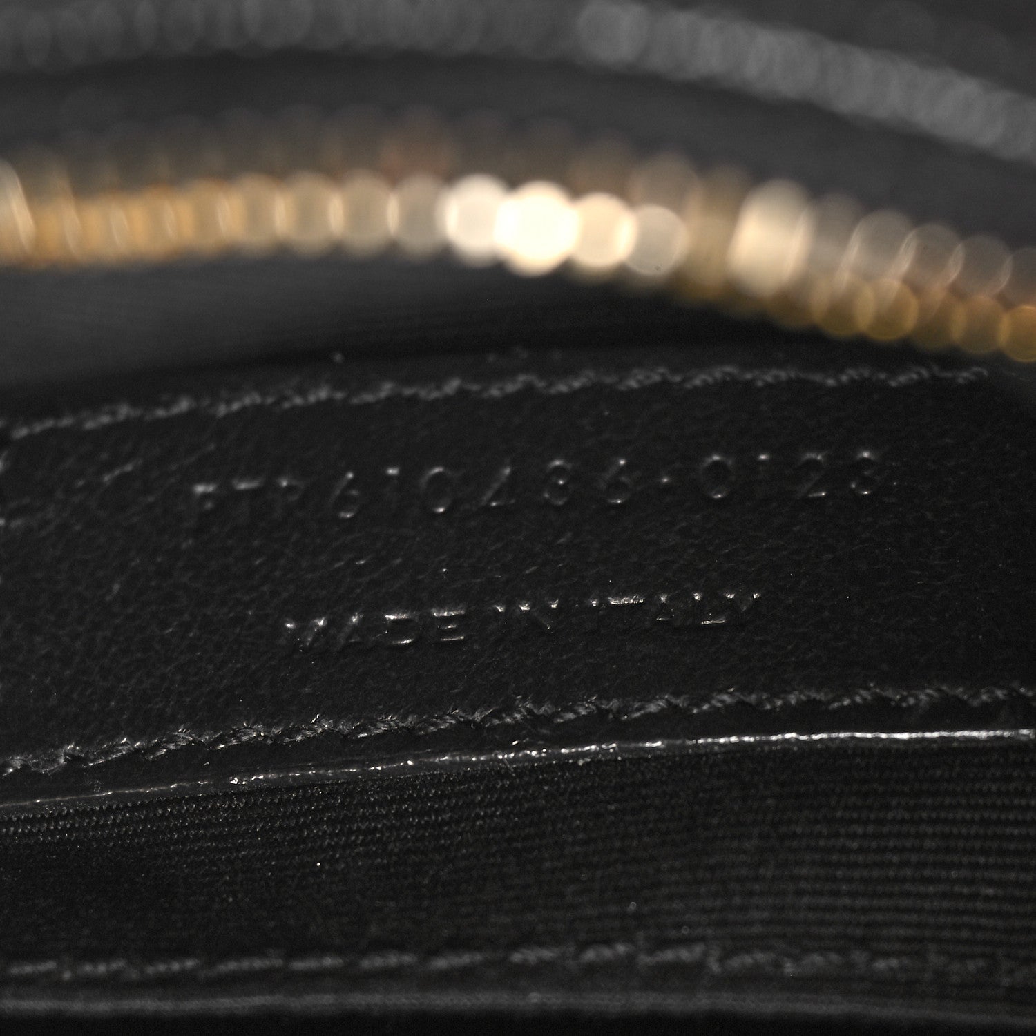 Saint Laurent Grain De Poudre Matelasse Chevron Quilted Round Vinyle Camera Bag Black 7 of 10