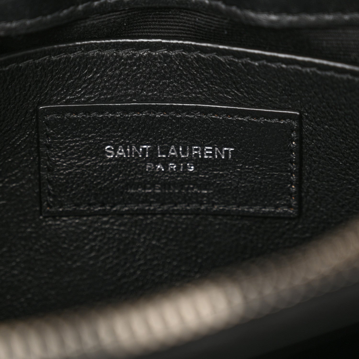 Saint Laurent Calfskin Y Quilted Monogram Small Loulou Chain Satchel Black 6 of 10