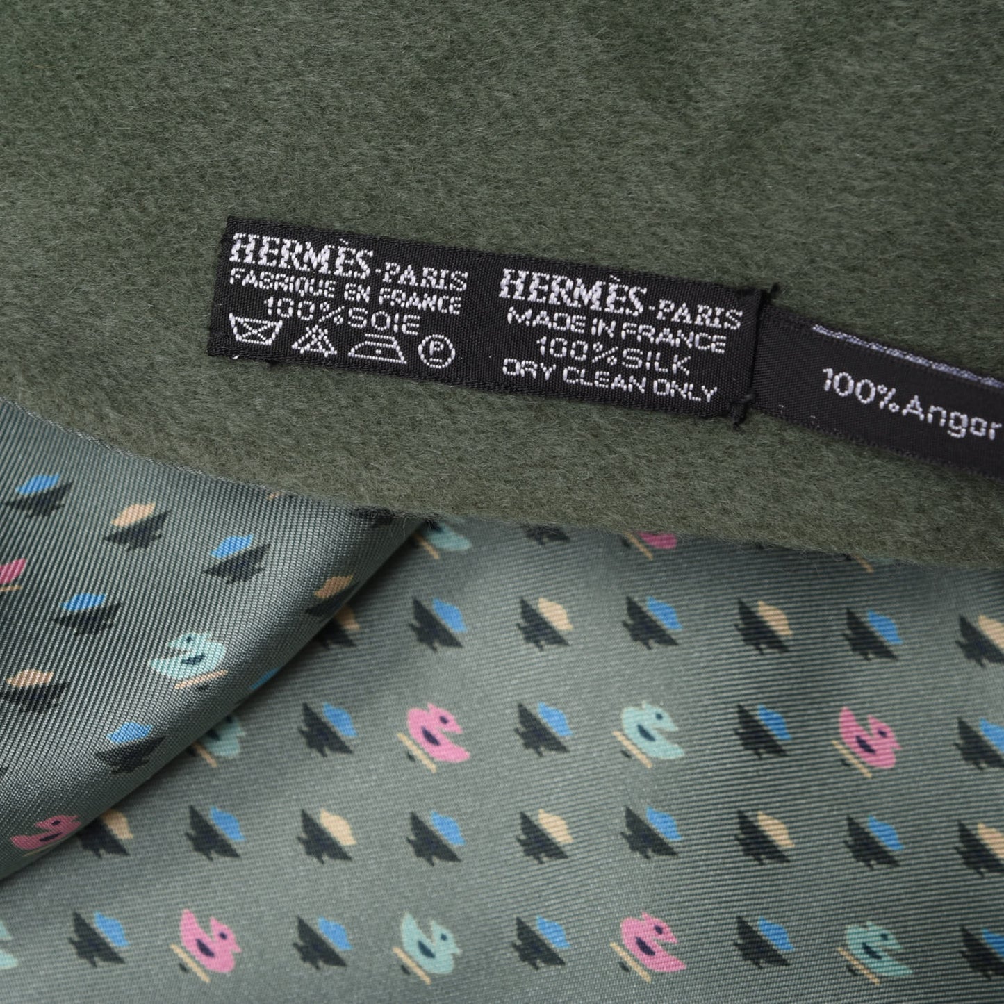Silk Angora Jockey Scarf