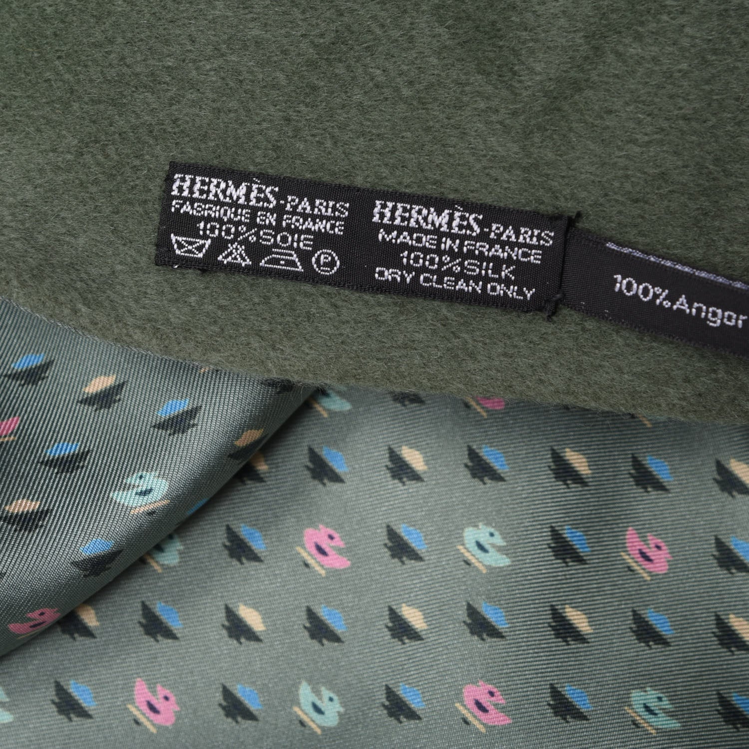 Hermes Silk Angora Jockey Scarf 4 of 4