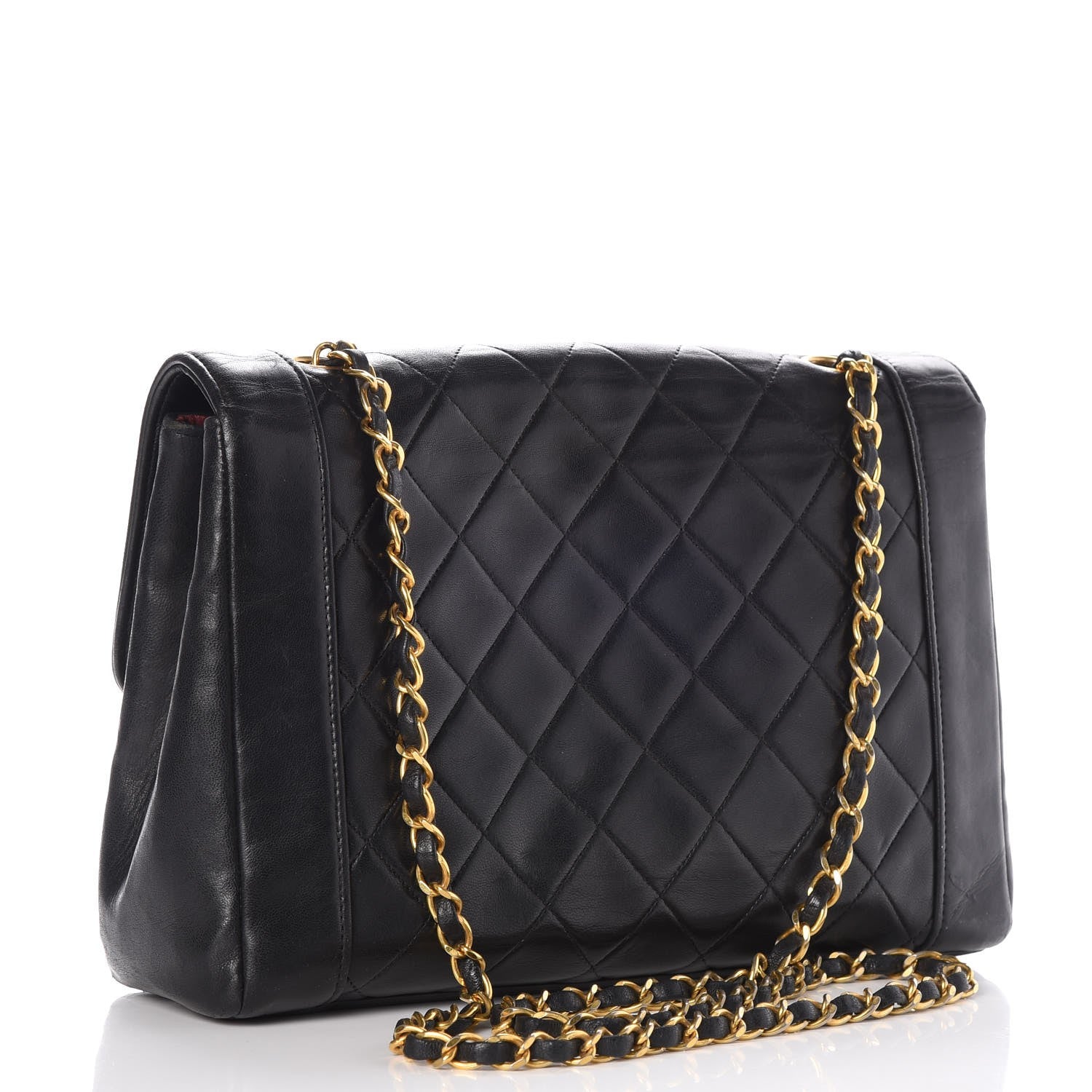 Chanel Lambskin Quilted Medium Single Flap Black 3 of 11