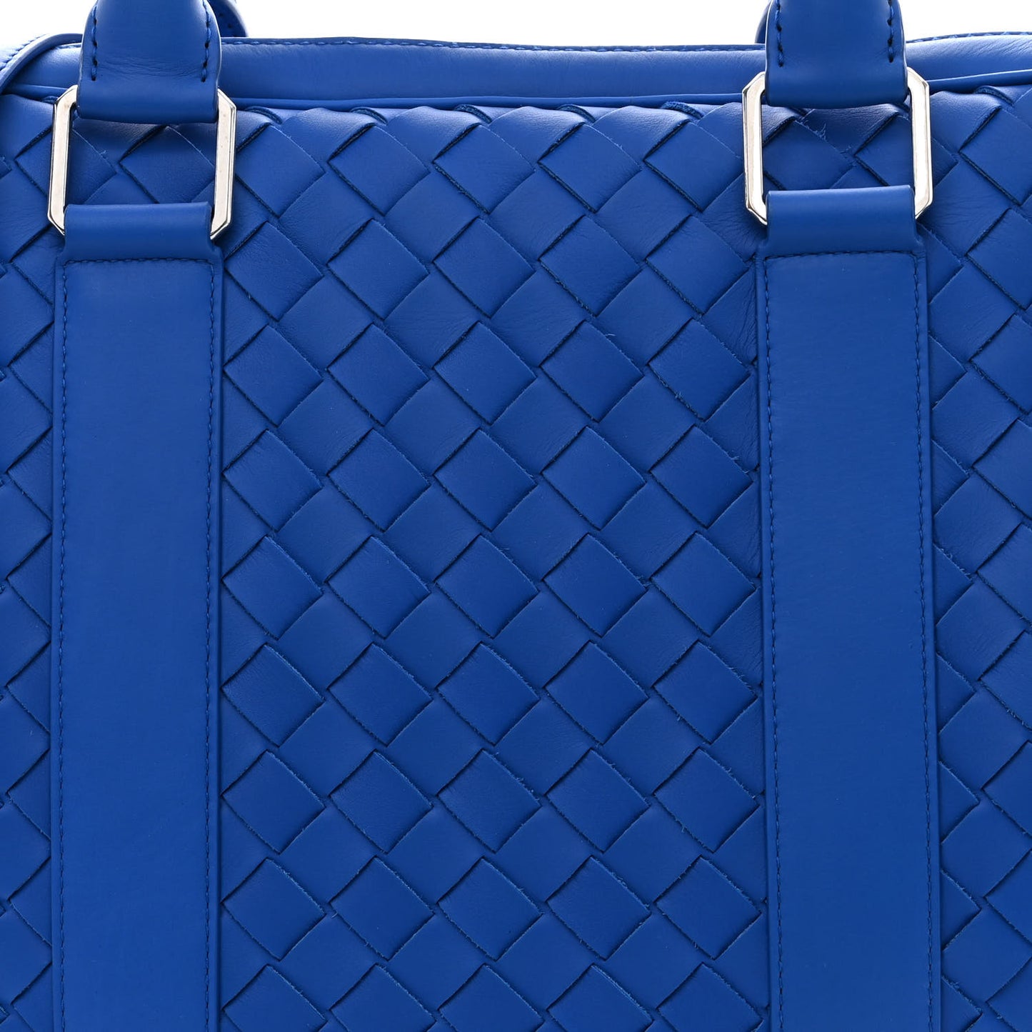 Nappa Intrecciato Medium Briefcase Blue
