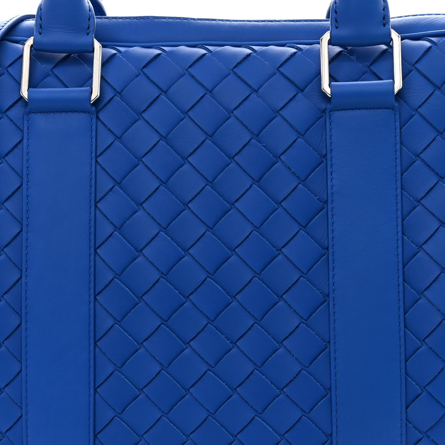 Bottega Veneta Nappa Intrecciato Medium Briefcase Blue 8 of 10