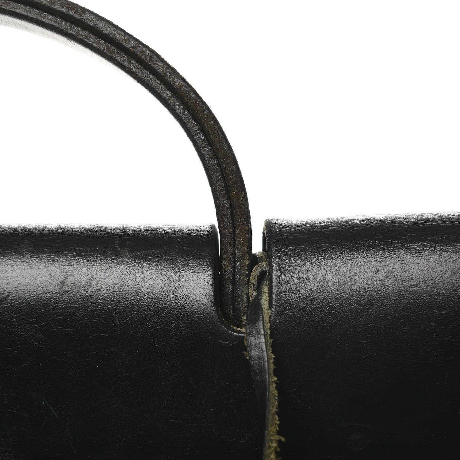 Hermes Toile Vache Calfskin Herbag 39 MM Black 22 of 24