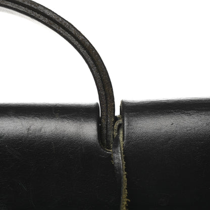 Hermes Toile Vache Calfskin Herbag 39 MM Black 22 of 24