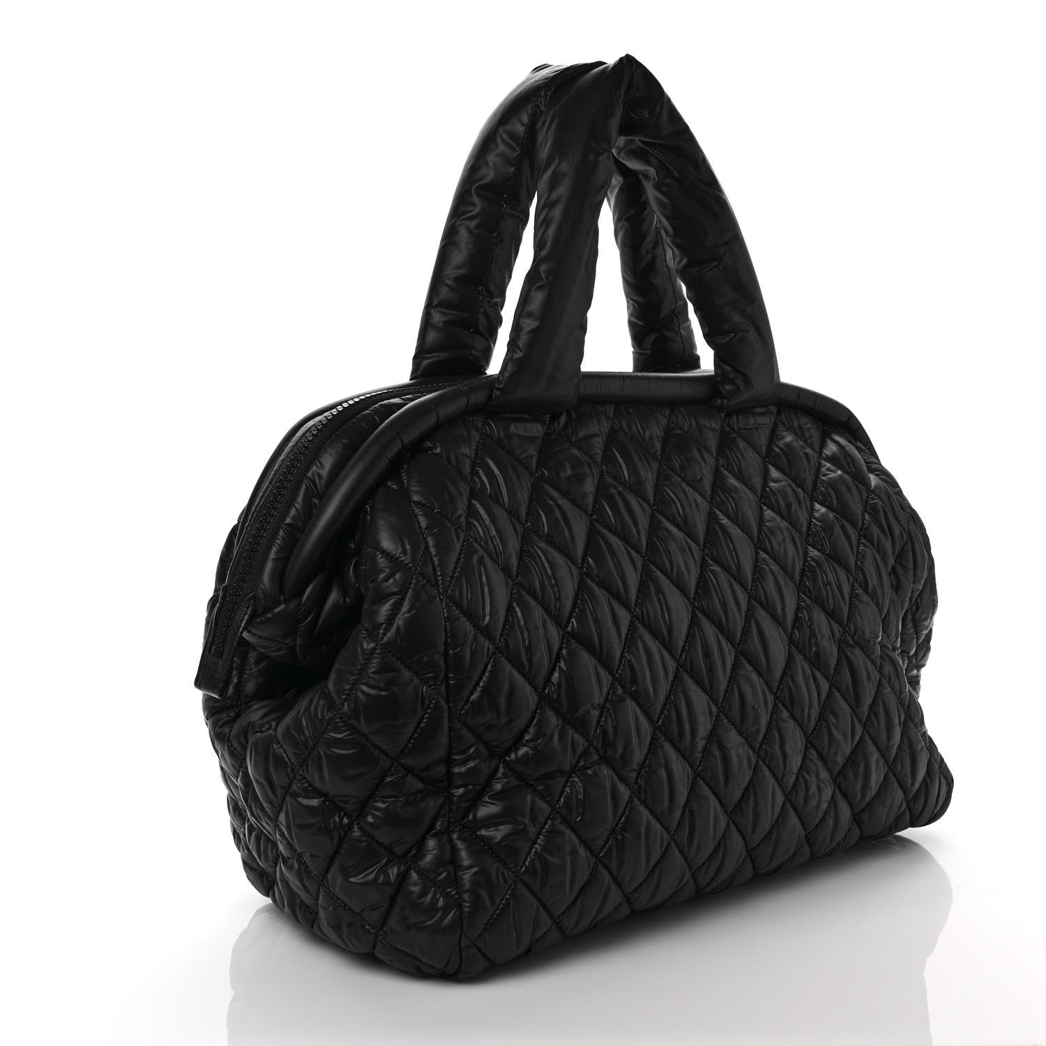 Chanel Nylon Quilted Medium Coco Cocoon Tote Black 3 of 10