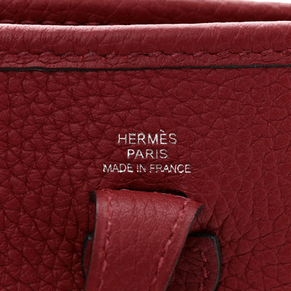 Hermes Taurillon Clemence Evelyne TPM Rouge Grenat 6 of 10