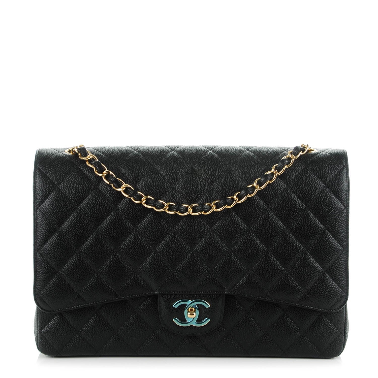 Chanel Caviar Quilted Maxi Double Flap Black 1 of 7
