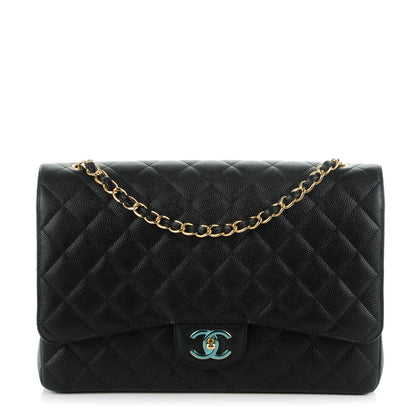 Chanel Caviar Quilted Maxi Double Flap Black 1 of 7