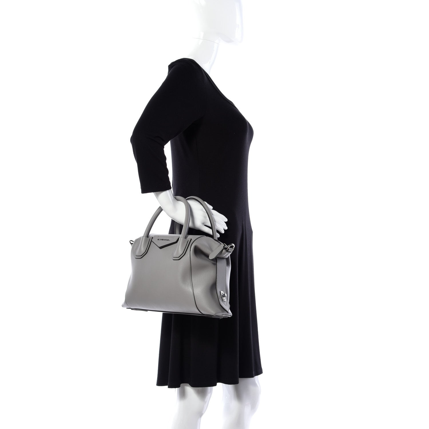 Givenchy Calfskin Small Soft Antigona Pearl Grey 3 of 10