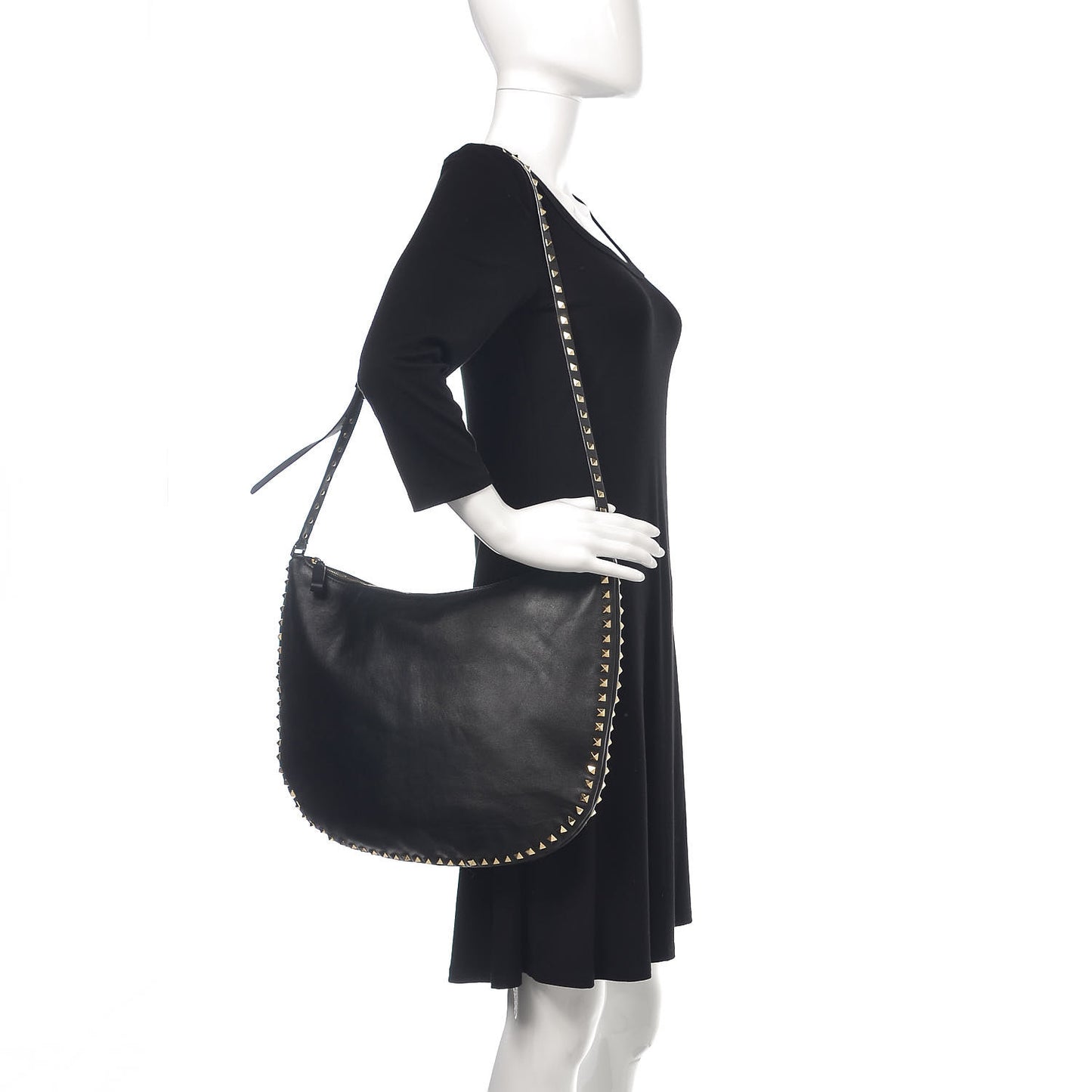 Vitello Rockstud Hobo Black