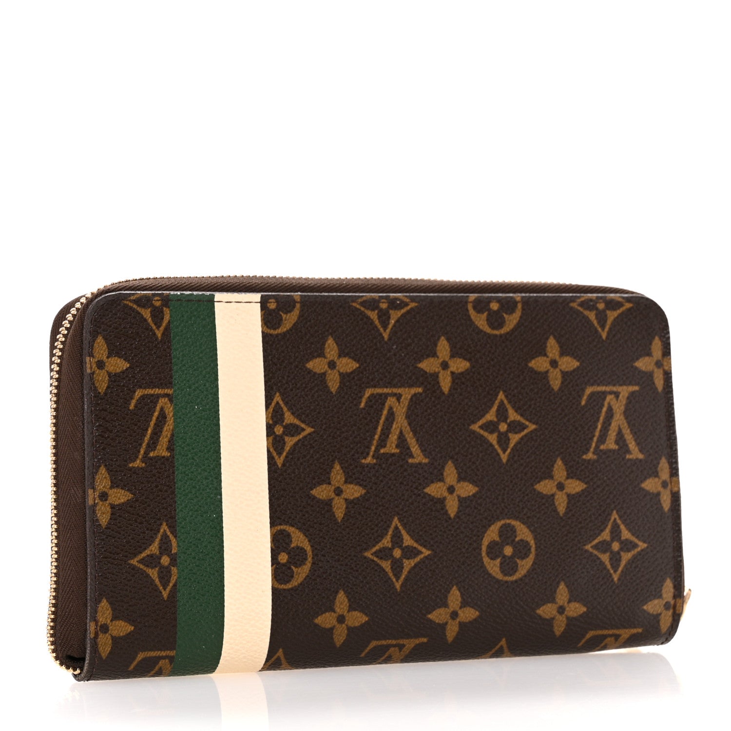 Louis Vuitton Monogram Groom Zippy Organizer Wallet Green 3 of 9
