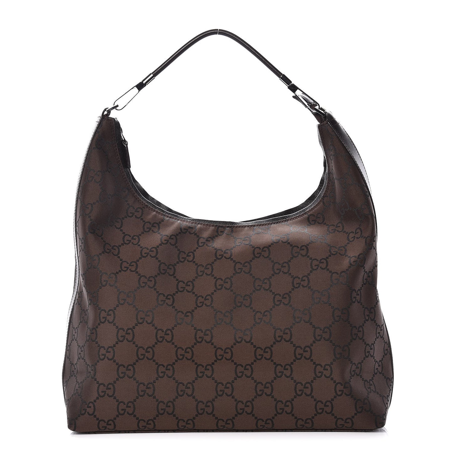 Nylon Monogram Hobo Dark Brown