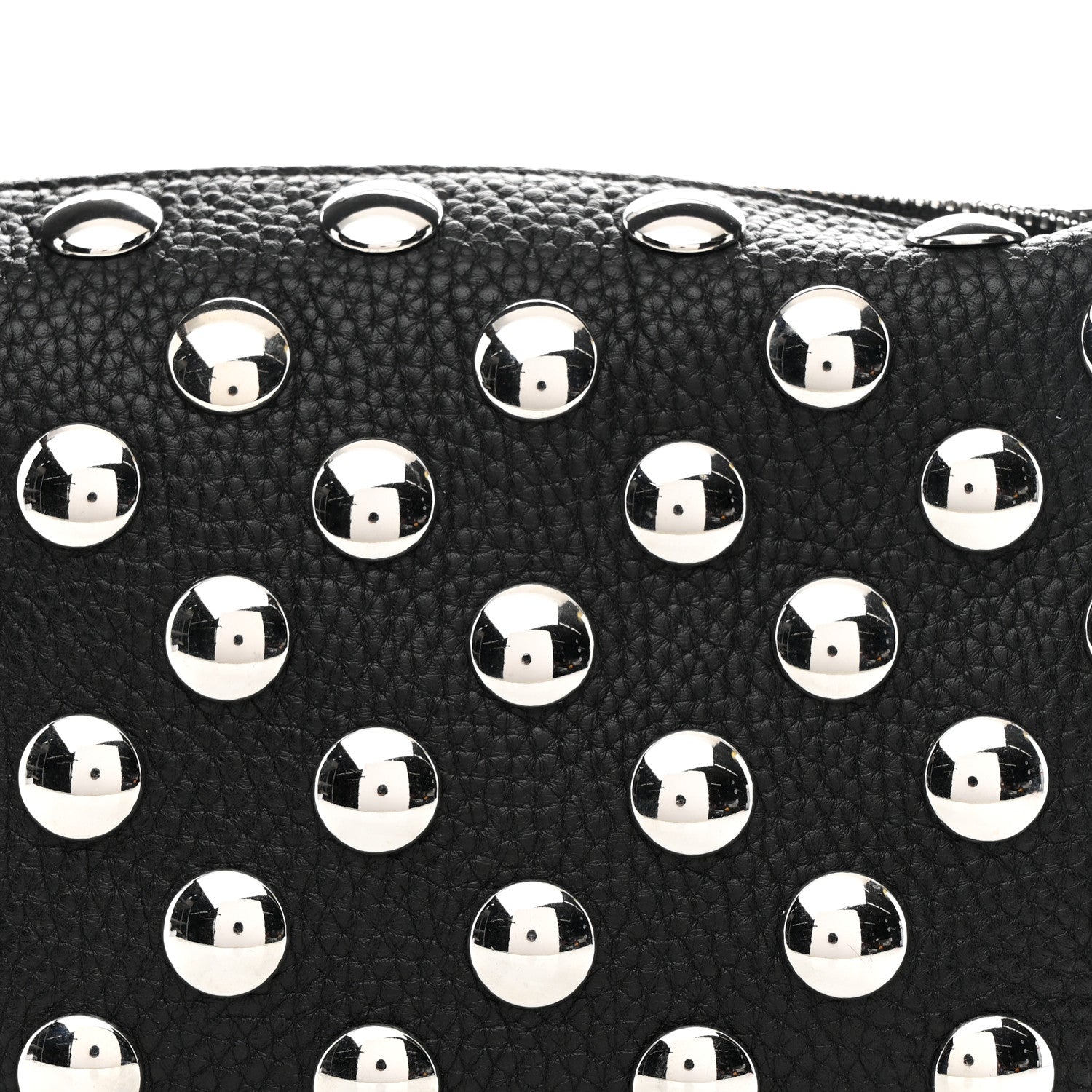 Khaite Pebbled Sport Calfskin Studded Small Elena Black 7 of 10