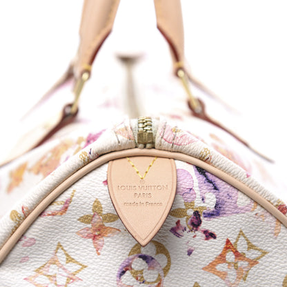 Louis Vuitton Watercolor Aquarelle Speedy 35 White 8 of 9