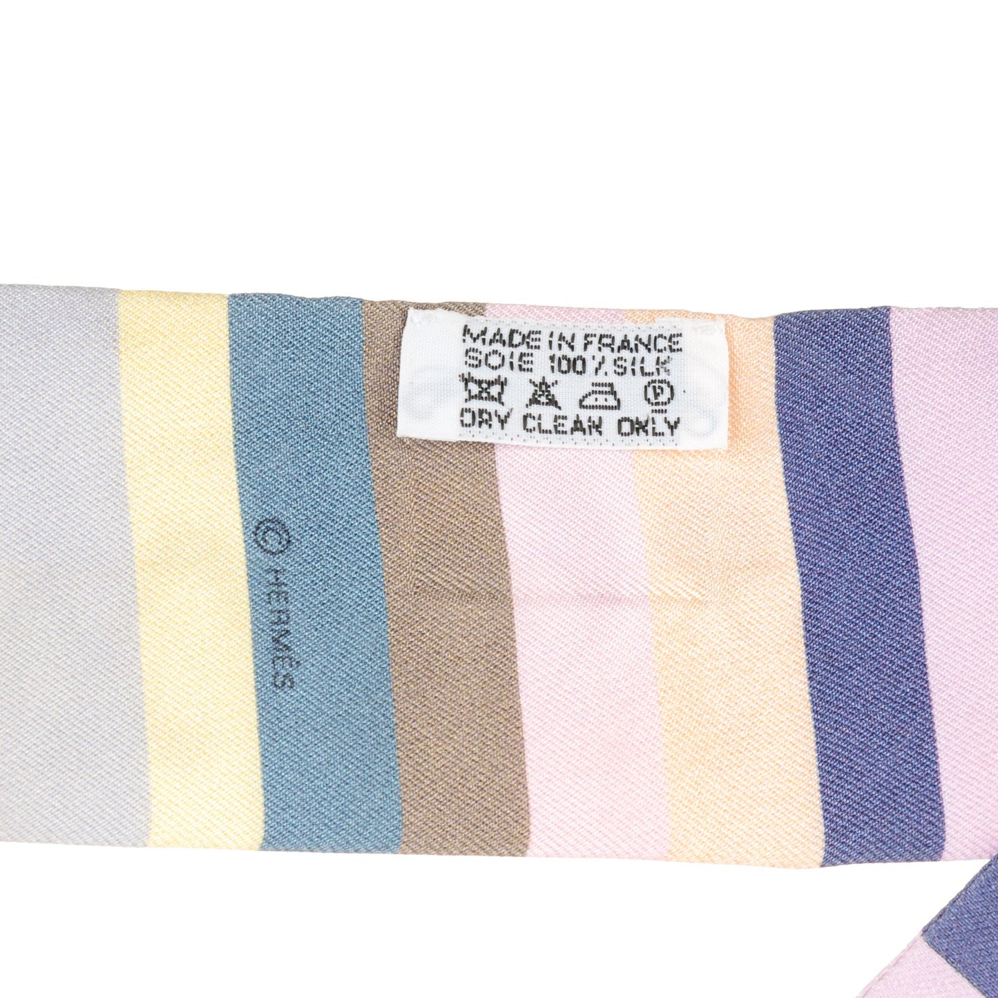 Silk Les Baigneuses Twilly Bleu Gris Rose Jaune Pale