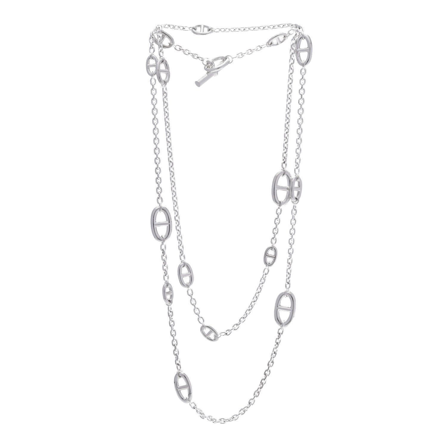 Hermes Sterling Silver Farandole Necklace 120 3 of 5