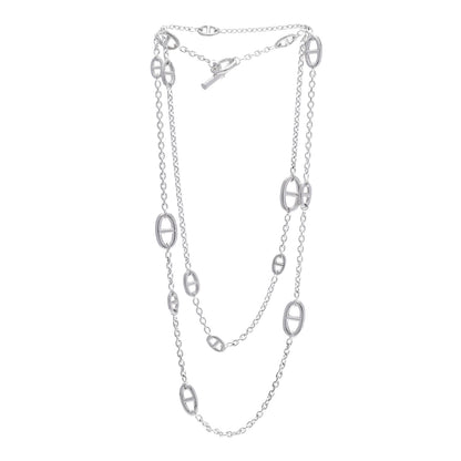 Hermes Sterling Silver Farandole Necklace 120 3 of 5