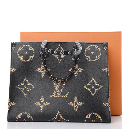 Louis Vuitton Monogram Giant Jungle Onthego GM Black 13 of 13