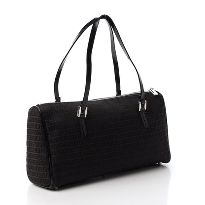 Fendi Zucchino Shoulder Bag Black 3 of 10