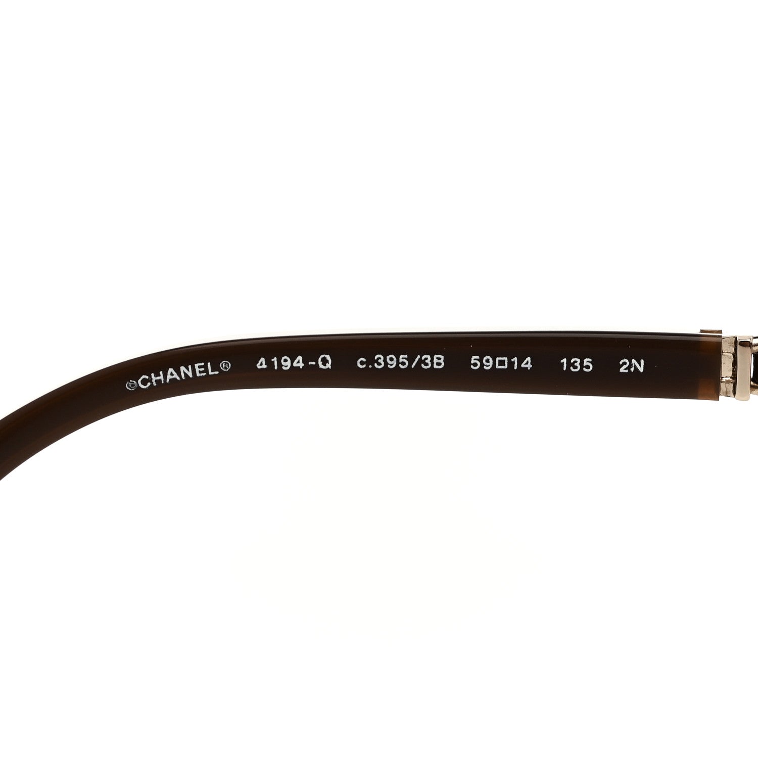 Chanel Lambskin Aviator Chain Sunglasses 4194-Q Gold 5 of 7