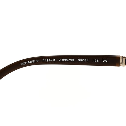 Chanel Lambskin Aviator Chain Sunglasses 4194-Q Gold 5 of 7