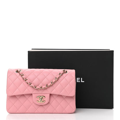 Chanel Caviar Quilted Small Double Flap Pink 11 of 11