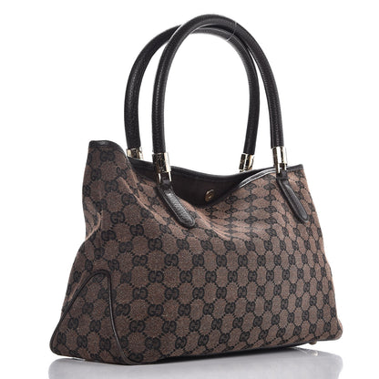 Gucci Monogram Medium Tote Dark Brown 3 of 10