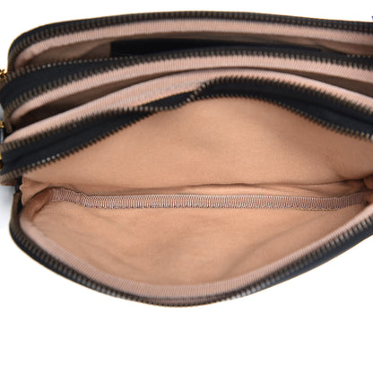 Gucci Calfskin Matelasse Mini GG Marmont Chain Crossbody Bag Black 7 of 9