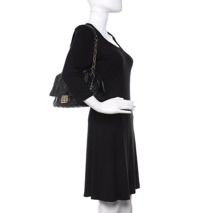 Christian Dior Lambskin Cannage New Lock Flap Black 2 of 10