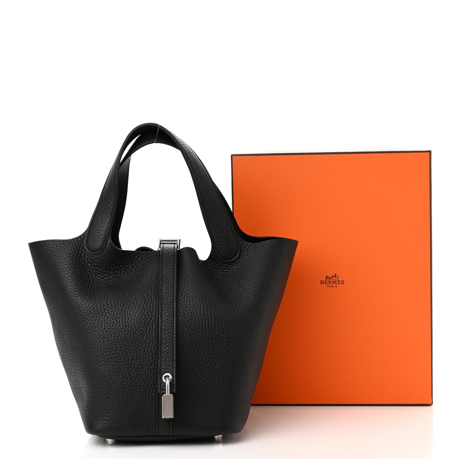 Hermes Taurillon Clemence Picotin Lock 18 PM Black 12 of 12